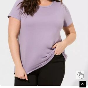 Torrid Lilac Short Sleeve Tee Classic Fit